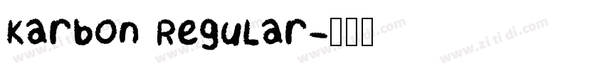 Karbon Regular字体转换